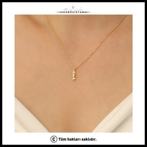 925 Ayar Gümüş Kılçık Kolye