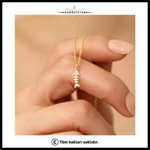 925 Ayar Gümüş Kılçık Kolye