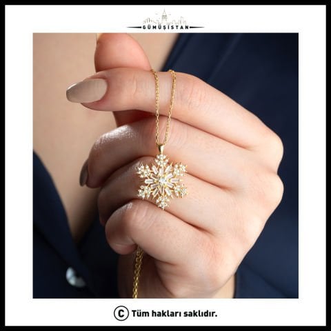 925 Ayar Gümüş Baget Taşlı Kartanesi Kolye